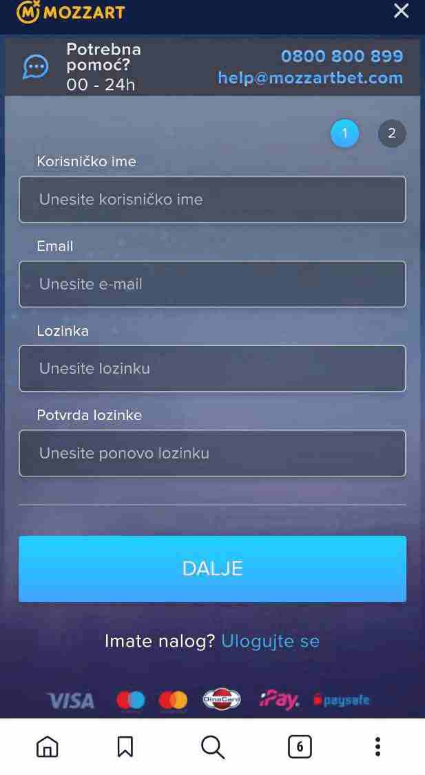 Mozzarbet kladionica u Srbiji